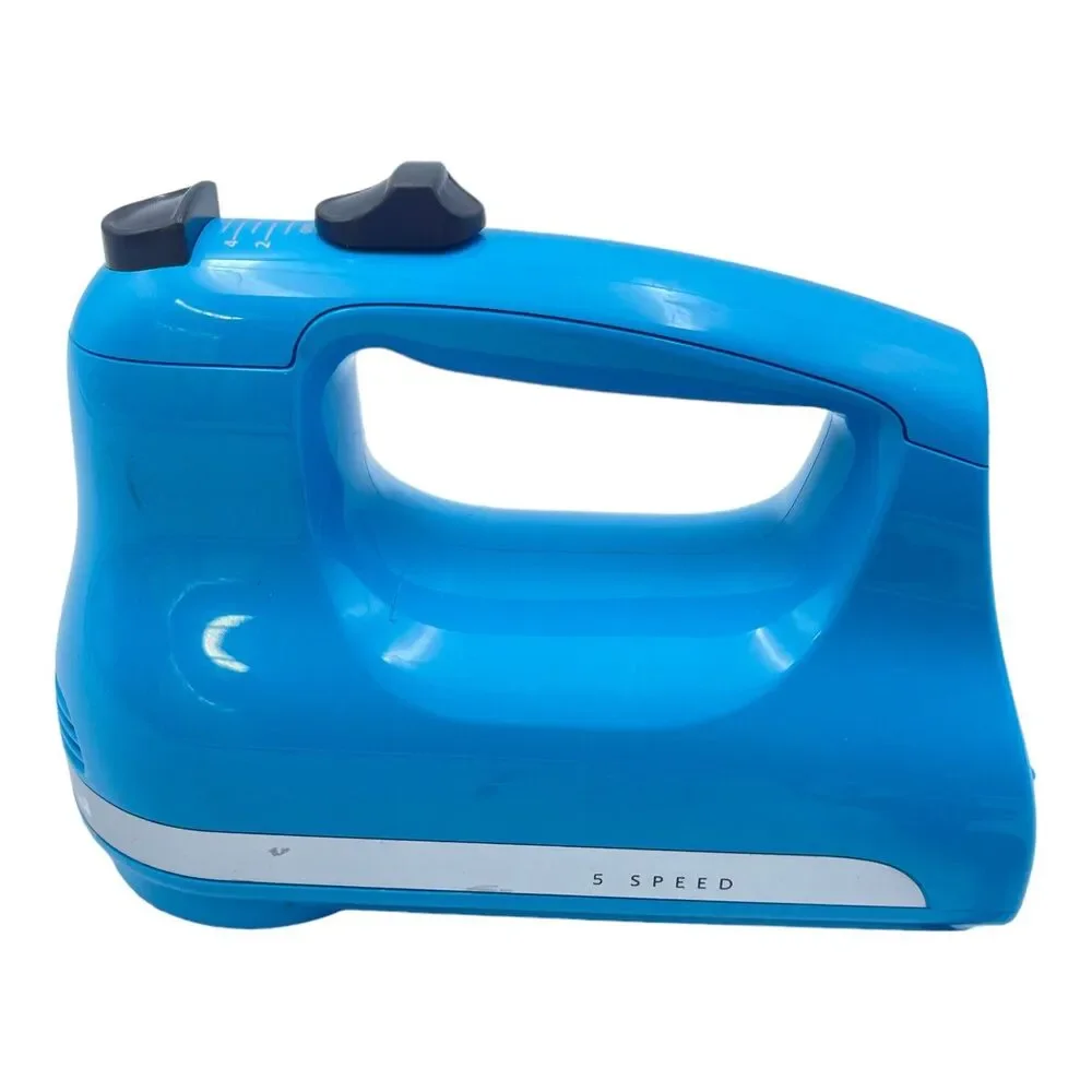 KitchenAid Made in USA 5-Speed Ultra Power Hand Mixer khm512cl Crystal Blue